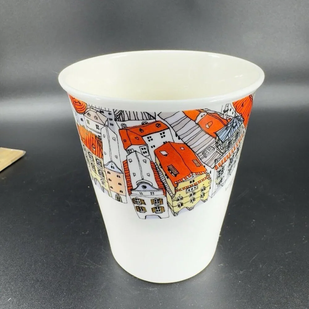 Europe‎ Sketch Rabbitstory Porcelain Coffee Mug Cup Korea Lovely Praha Mug Cup